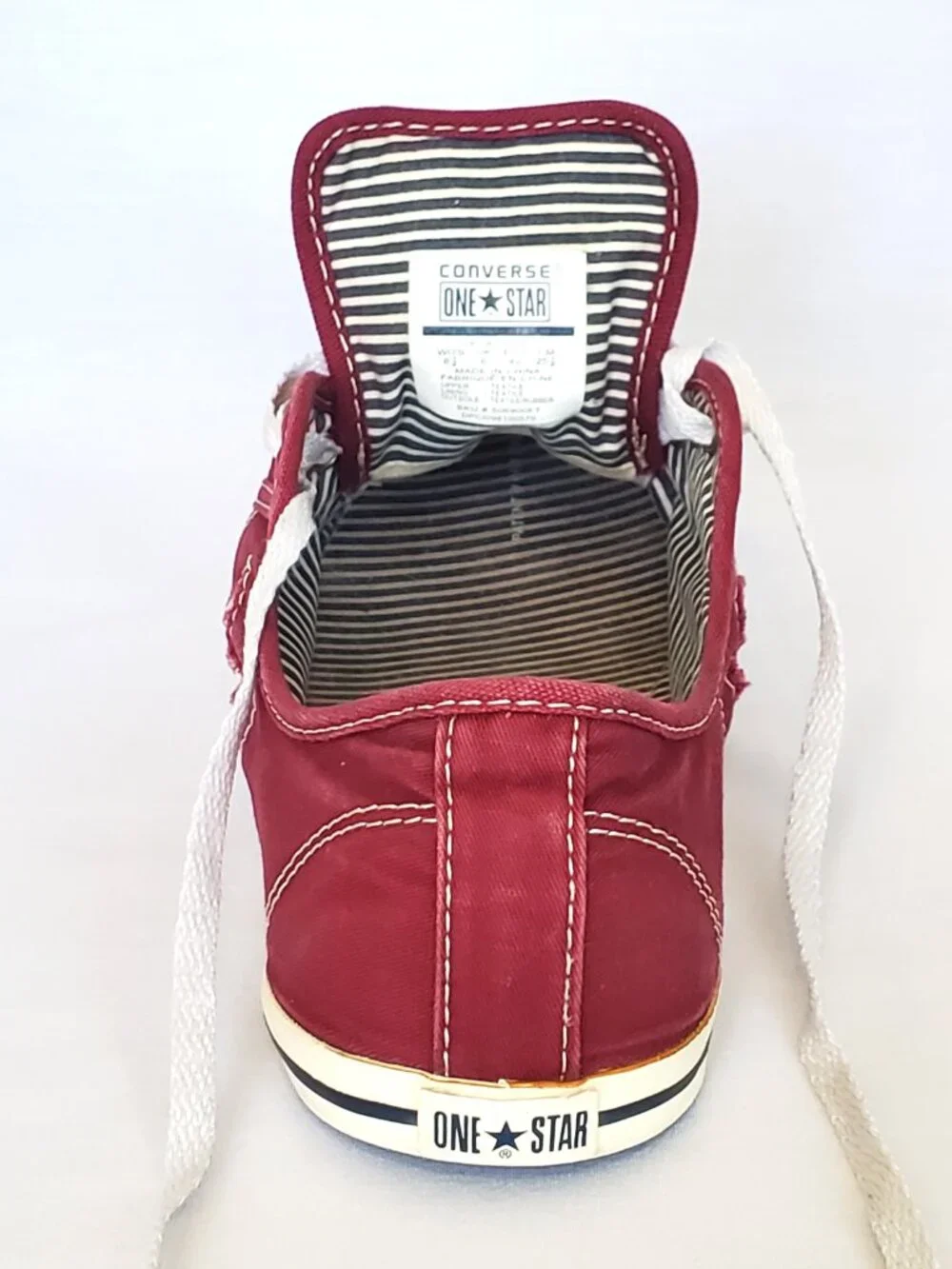 Converse One Star Ox Maroon Canvas Sneakers - Women’s 8.5 (SKU: 506900FT)
